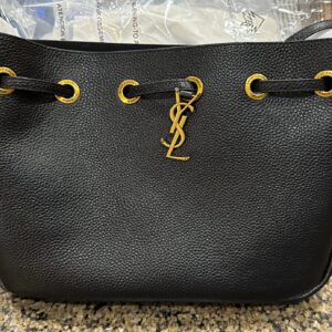 Black designer handbag